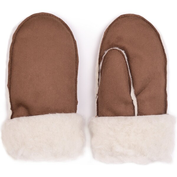 Vlnka Palčiaky z ovčej vlny velúr hnedá veľkosti oblečenia L 26597510