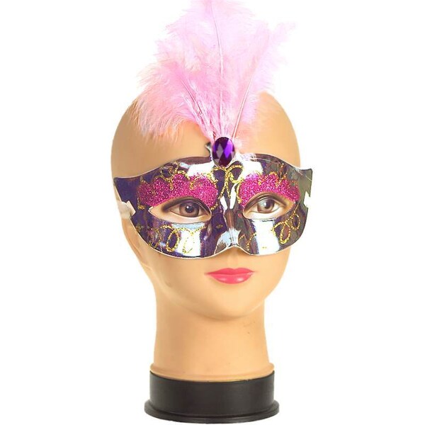 Škraboška strieborná Maska na karneval 16959572