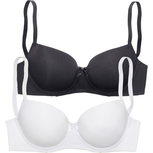 PETITE FLEUR Podprsenka čierna / biela 54241517