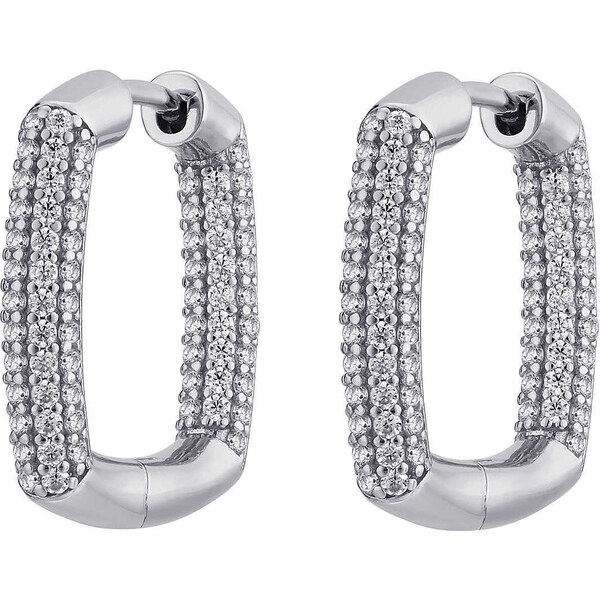 Rosato Blyštivé strieborné náušnice s čírymi zirkónmi Bianca RZBI2 3 66587786