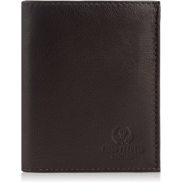 PAOLO PERUZZI Pánska kožená peňaženka s RFID | hnedá IN-30-BR 38466174