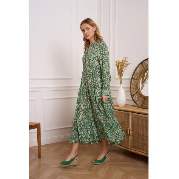 CHOKLATE PARIS Choklate Zelené maxi šaty 39131916