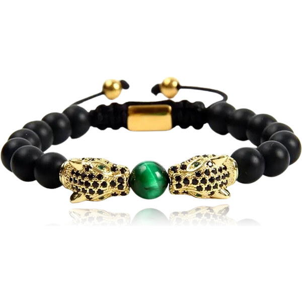 Lindas Jewelry Korálkový náramok Panther INR168 39144226