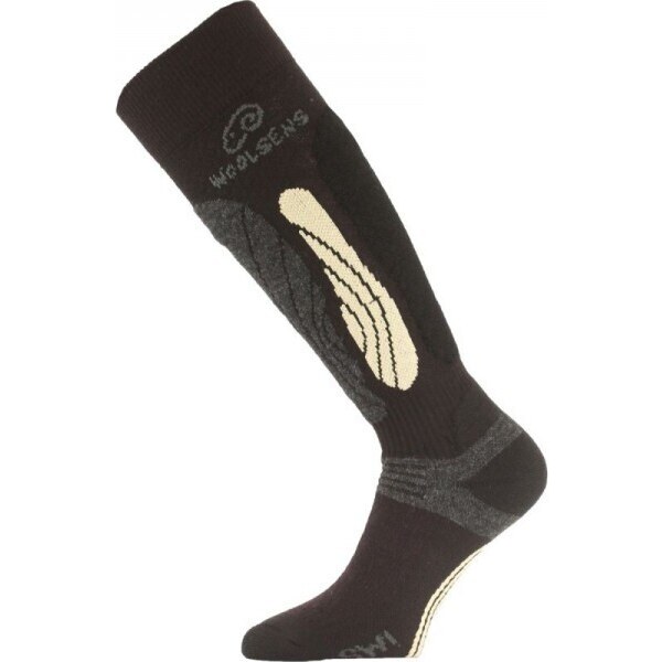 SWI lyžiarske ponožky Lasting Čierna / Zlatá M 1 pár 39154825