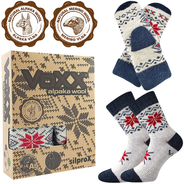 ALTA SET vlnené merino ponožky + palčiaky VoXX Režná 35-38 1 pár + 1 48547706