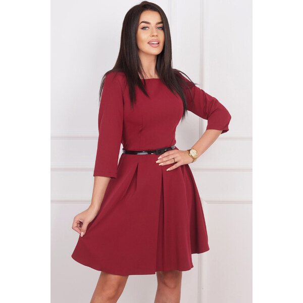 Glara Obľúbené kokteilové šaty s 3/4 rukávmi 39156411