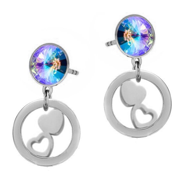 SWAROVSKI Elements Swarovski e. visiacie náušnice Design Love, 39156441