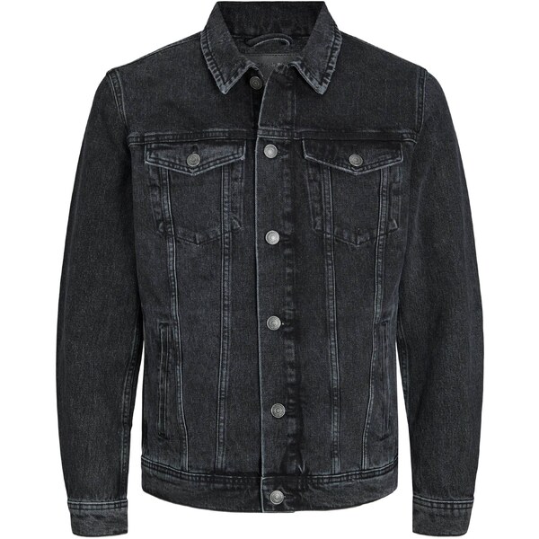JACK & JONES Prechodná bunda JJJean čierny denim 39194061