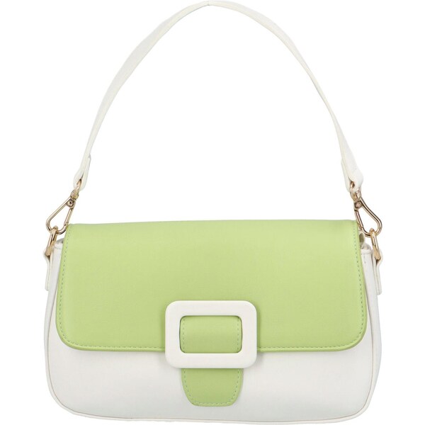 Dámska kabelka cez plece bielo zelená - DIANA & CO Kombes farebná 41292541