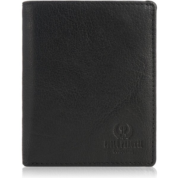 PAOLO PERUZZI Pánska kožená peňaženka | čierna IN-33-BL 39220721