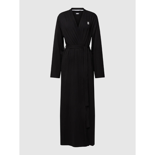 Dlhý dámsky župan YI2022635 001 čierny - DKNY 39323301