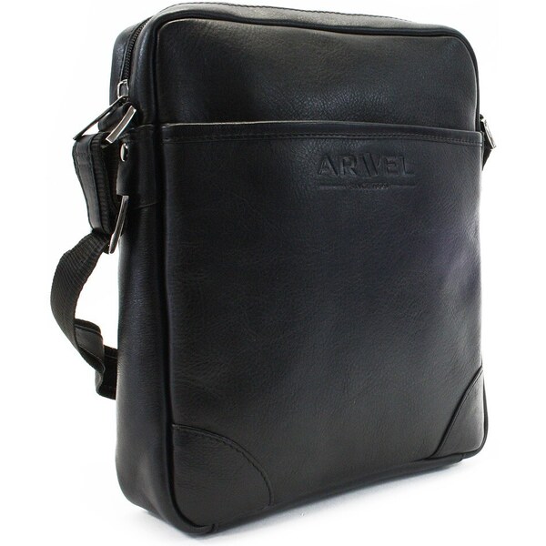 Arwel Čierny kožený pánsky crossbag 215-1713-60 36559812