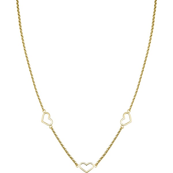 Rosefield Nežný pozlátený náhrdelník so srdiečkami Toccombo JNTHG-J535 66585367