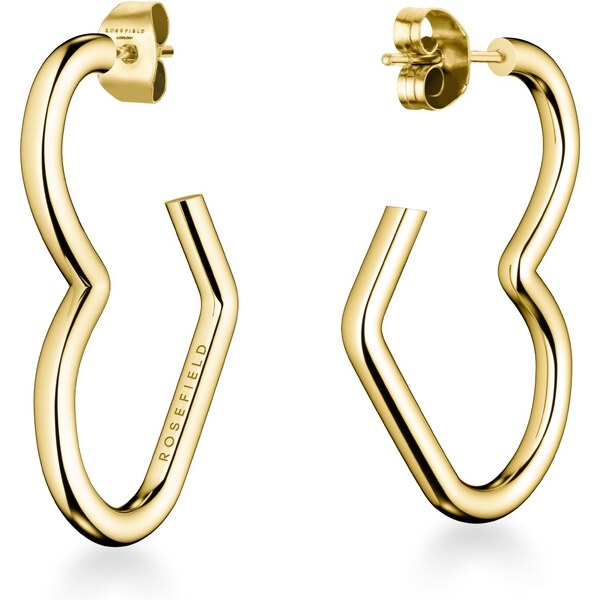 Rosefield Srdiečkové pozlátené náušnice Toccombo JHLHG-J538 66595305