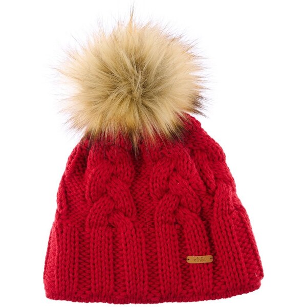 Vlnená čiapka Vlnka V08 červená 50220556