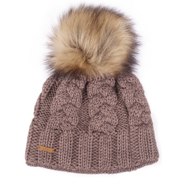 Vlnená čiapka Vlnka V08 hnedá 50220557