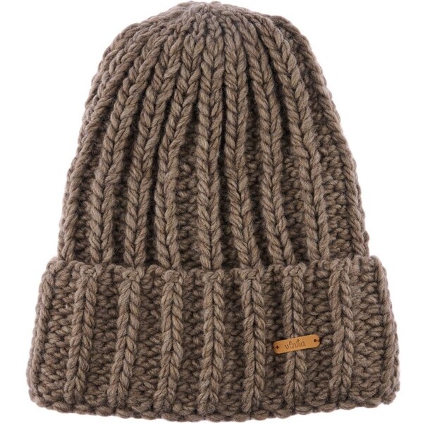 Vlnená čiapka Vlnka V07 hnedá 50220551