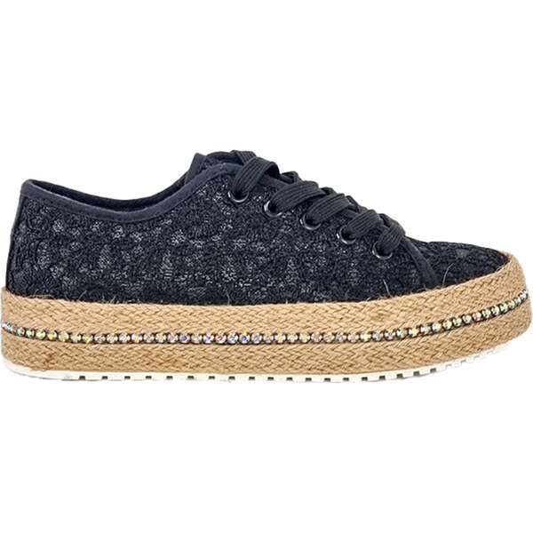 Espadrilky Laura Biagiotti Flower Black 56369465