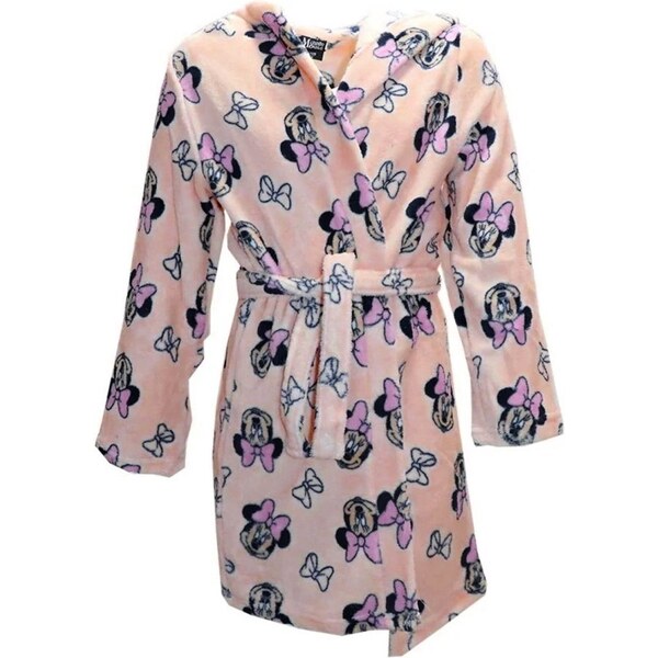 E plus M Dievčenský župan s kapucňou Minnie Mouse - broskyňový 39333637