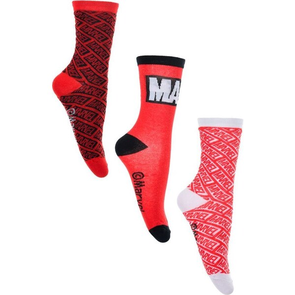 Pánske ponožky Marvel - čierna/červená/biela 39342443
