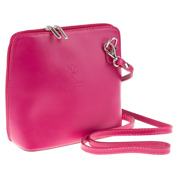Ružová kožená talianska crossbody kabelka Grana Rosa NovaKabelka.sk 381862
