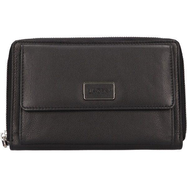 Lagen Dámska kožená peňaženka - kabelka BLC/25425/522 čierna 42716565
