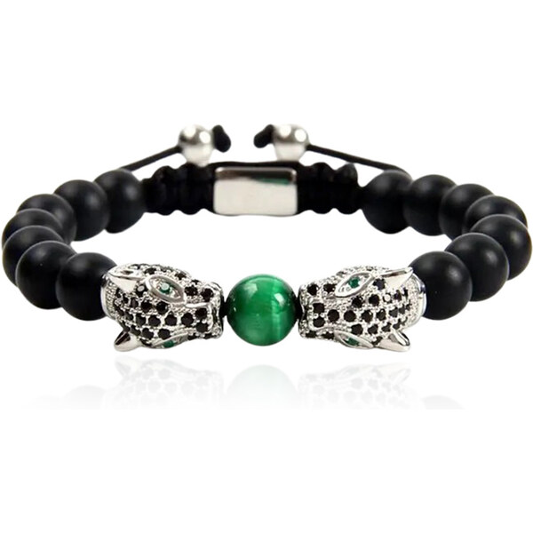 Lindas Jewelry Korálkový náramok Panther SLR INR186 39363797