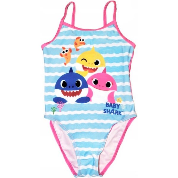 E plus M Dievčenské jednodielne plavky Baby Shark 39364398