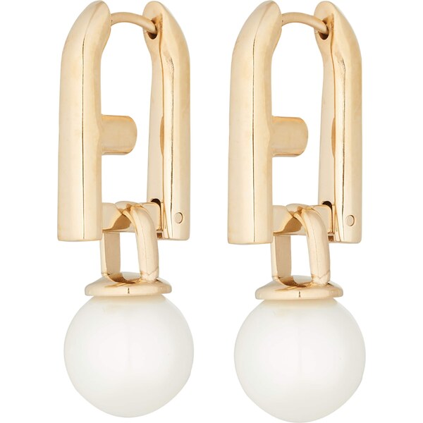 FURLA Náušnice zlatá / biela 65772455