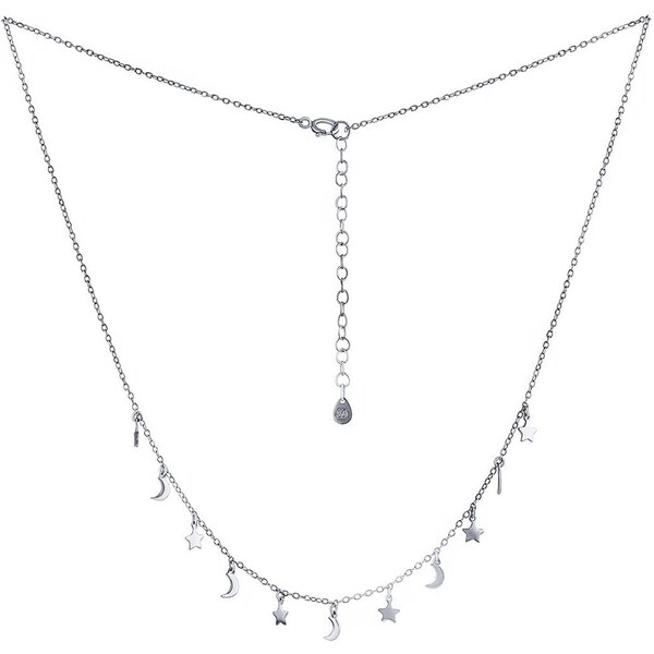 Silvego Strieborný náhrdelník s ozdobami Midnight Sky MSS031N 66588862