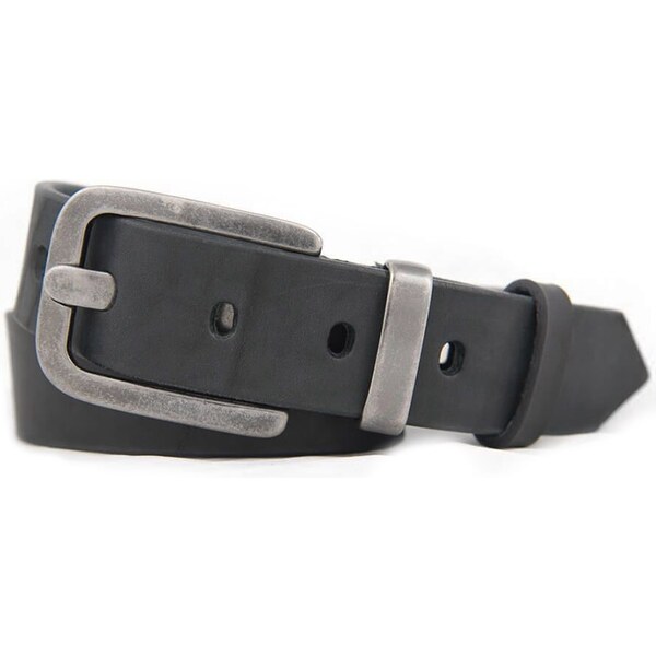 Ćierny pánský kožený opasok (GP168) 39401296