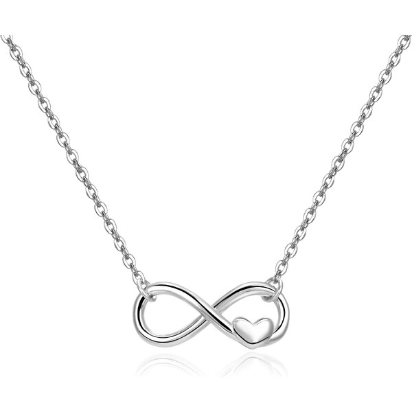 Beneto Pôvabný strieborný náhrdelník Nekonečno AGS1536/47 66593174