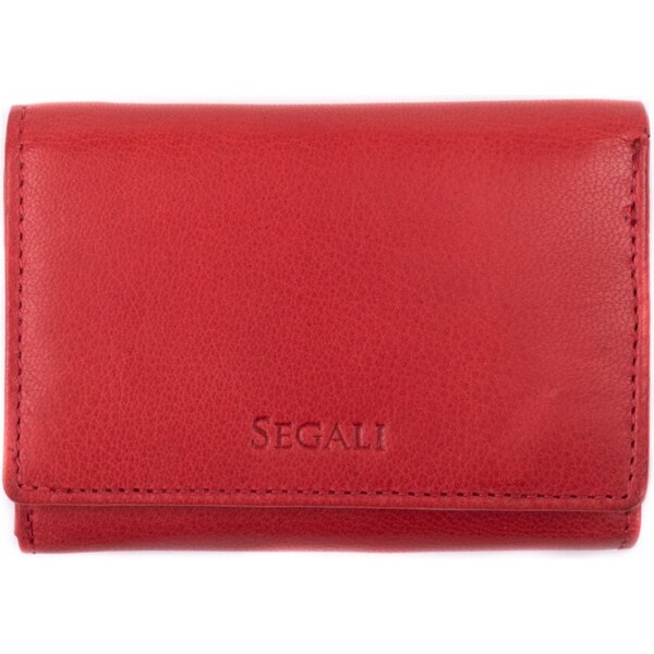 SEGALI Dámska kožená peňaženka 7106 B S red 66591576