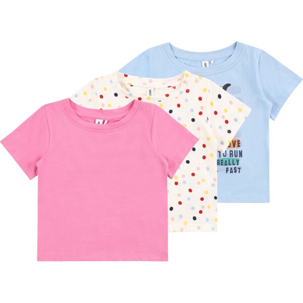 ABOUT YOU Tričko Luisa svetlomodrá / žltá / ružová / šedobiela 54245164