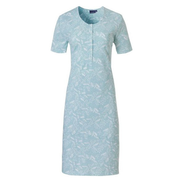 Dámska nočná košeľa 10231-120 -4 tyrkysová-potlač - Pastunette 39412800