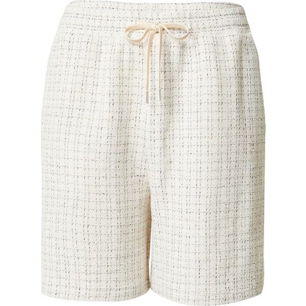 DAN FOX APPAREL Nohavice Moritz čierna / šedobiela 39420559