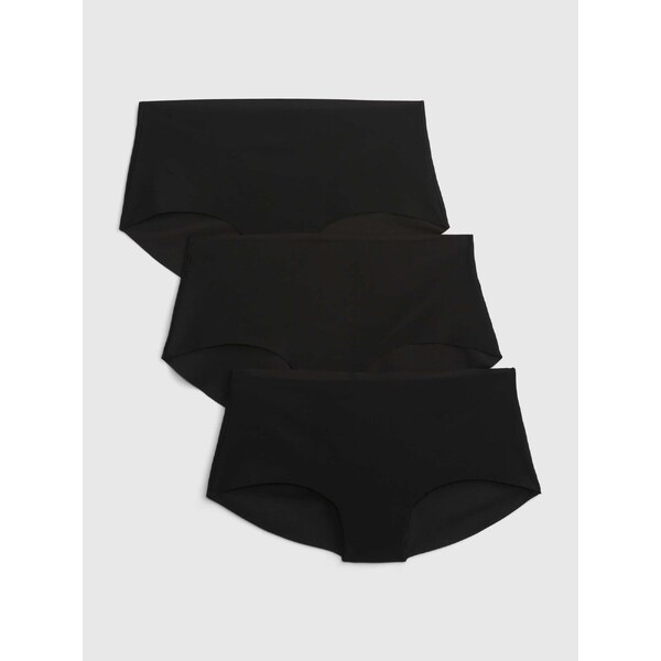 Sada troch dámskych bezšvých nohavičiek v čiernej farbe GAP 50523812