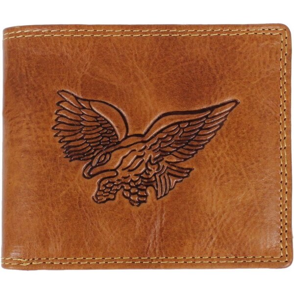 Sendi Design Pánska kožená peňaženka 2104W RFID Eagle koňak 36601334