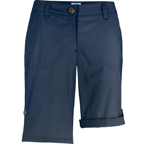 bonprix Strečové bermudy, farba modrá 44741018