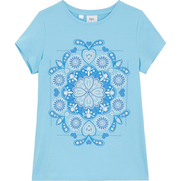 bonprix Dievčenské tričko z bio bavlny, farba modrá 49696779