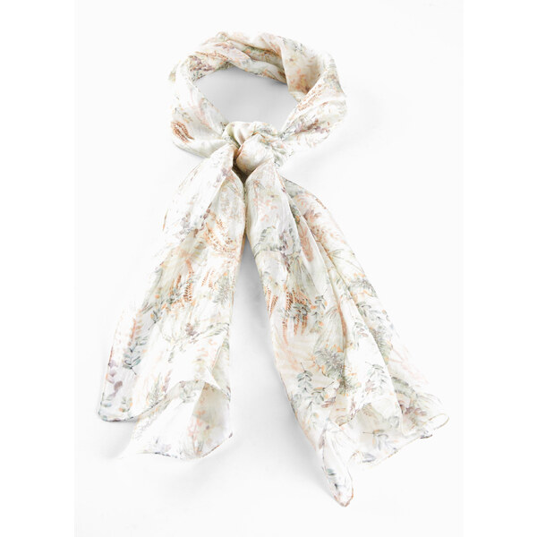 bonprix Hodvábny šál, farba béžová 48558108