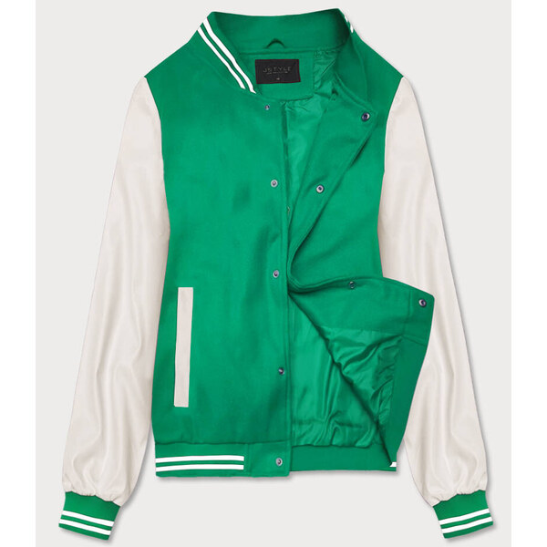 J.STYLE Zelená dámska baseballová bunda (16M9069-236) 39490263
