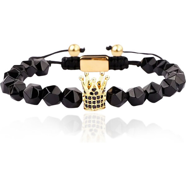 Lindas Jewelry Korálkový náramok Čierny Achát INR200 39492896