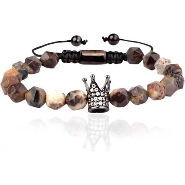 Lindas Jewelry Korálkový náramok Brown Stone INR202 39504249