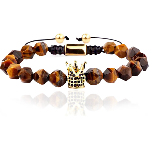 Lindas Jewelry Korálkový náramok Tigrie Oko INR203 39504885