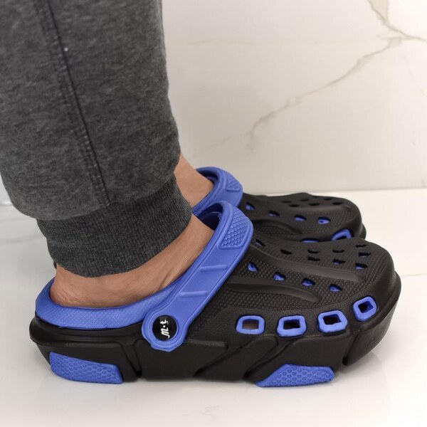 JOHN-C Pánske čierno-modré crocsy LAUSEN 39505267