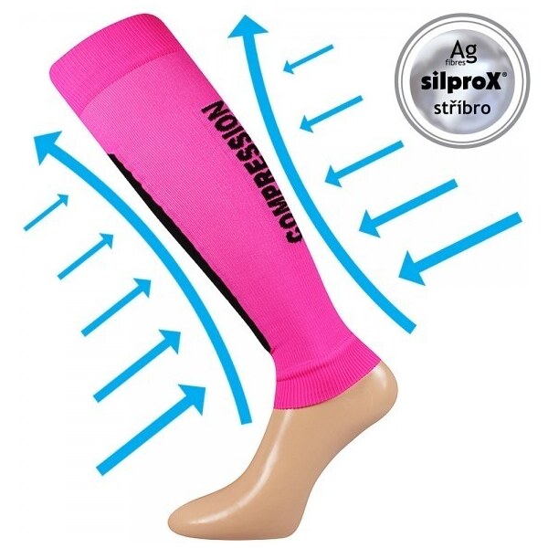 FLEX NÁVLEKY kompresné návleky na lýtko VoXX Růžová S / M 1 pár 39506674