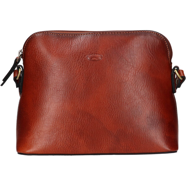 Kožená dámska crosbody kabelka Katana Porse - hnedá 46447439