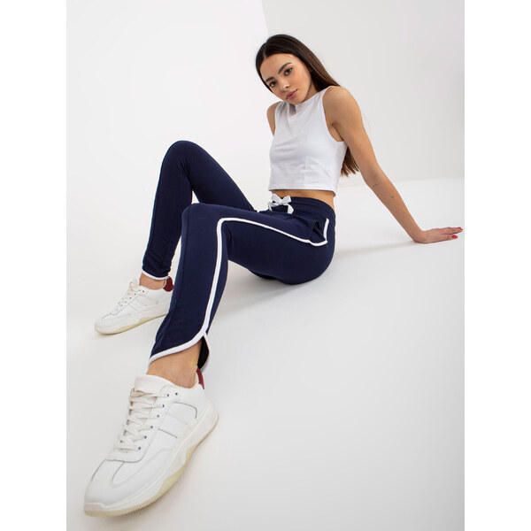 RUE PARIS Sweatpants-LO-DR-LK-239.14-navy blue 64686057