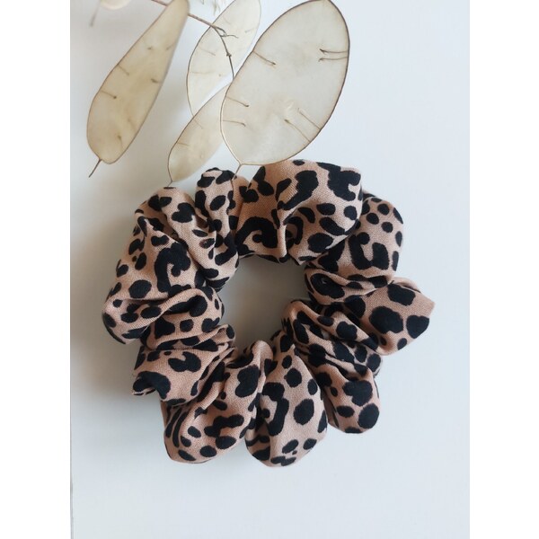 modnenakupy.sk Scrunchie gumička TIGRIS BROWN MIDI 39519040